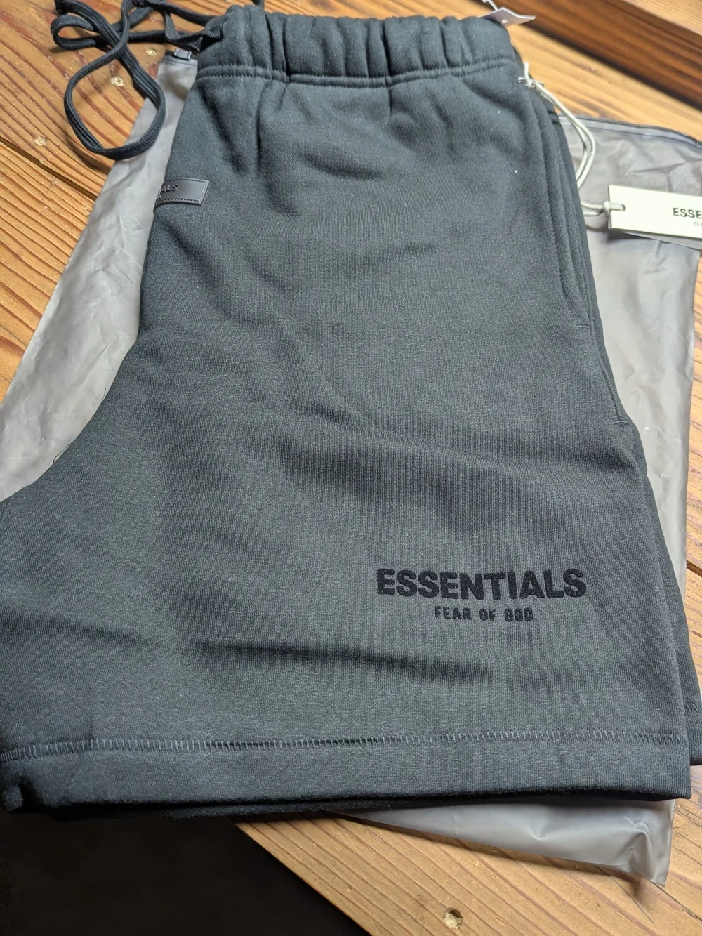 Pacsun Fear Of God Essentials Shorts Light Oak/ Black
